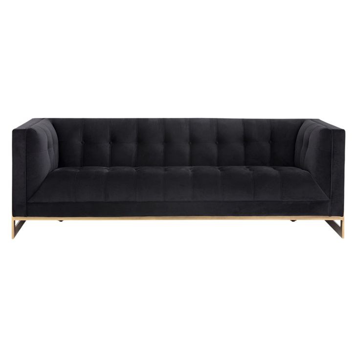 Kionas Abbington Black 87" Sofa