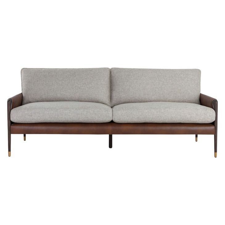Lazaro Vault Fog 85" Sofa