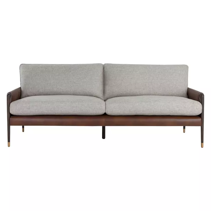 Lazaro Vault Fog 85" Sofa