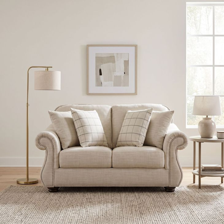 Attleboro Beige Loveseat