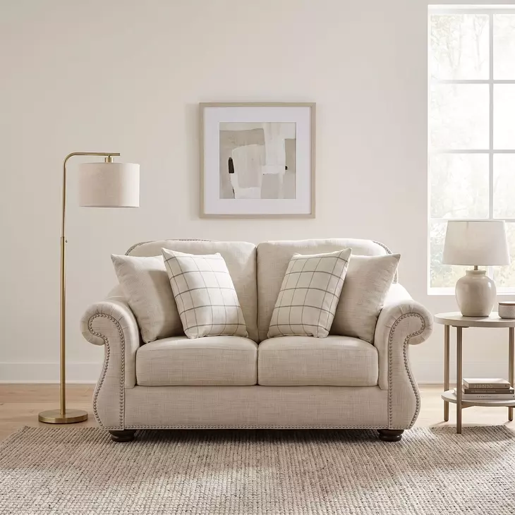 Attleboro Beige 64" Loveseat