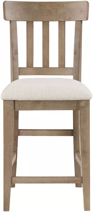 Napa Brown 24" Slat Back Counter Height Stool Set of 2