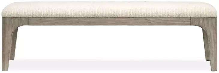 Braelyn Beige Upholstered Dining Bench