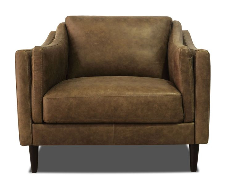 Brighton Bomber Tan Leather Living Room Chair