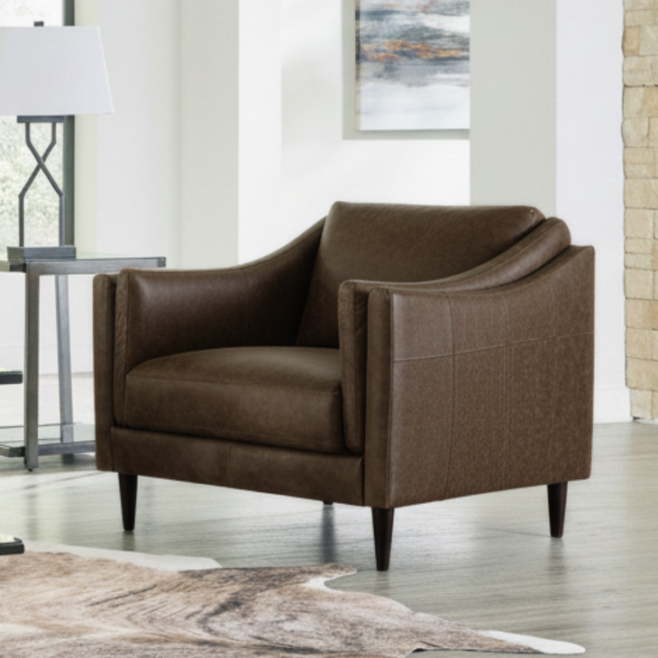 Brighton Bomber Tan Leather Living Room Chair