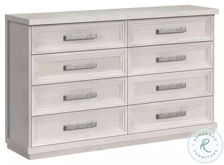 Rhiannon Antique White 8 Drawer Dresser
