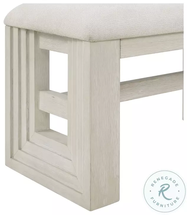 Rhiannon Antique White Extendable Dining Room Set