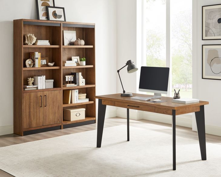 Avery Rich Medium Brown Home Office Set