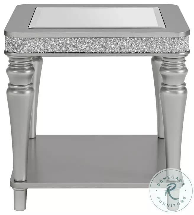 Lavigne Silver End Table