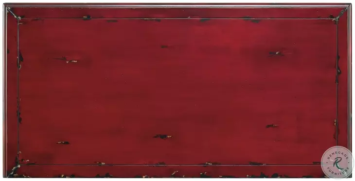 Melange Distressed Red Bombe Chest