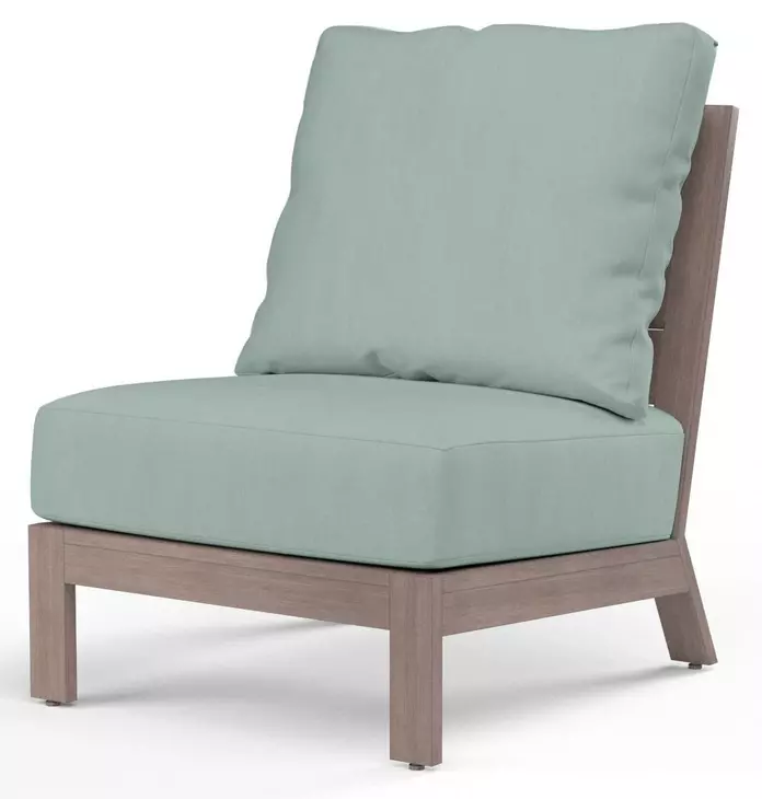 Laguna Cast Mist Upholstered Outdoor Armless Club Chair