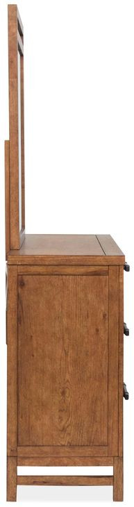 Everpine Honey Wheat Storage Panel Bedroom Set