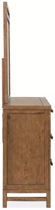 Conway Honey Wheat Storage Panel Bedroom Set