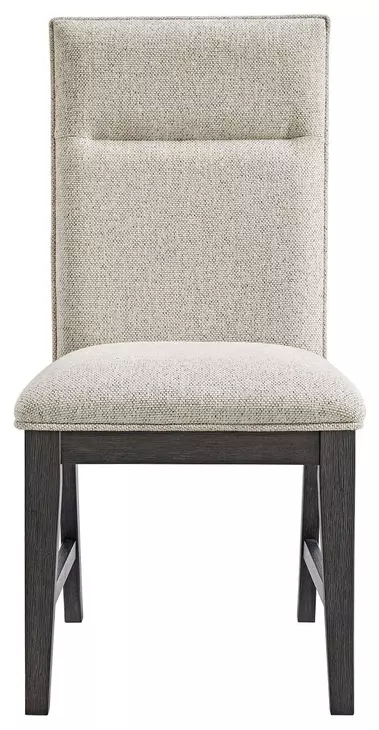 Edge Light Gray Upholstered Dining Chair Set of 2