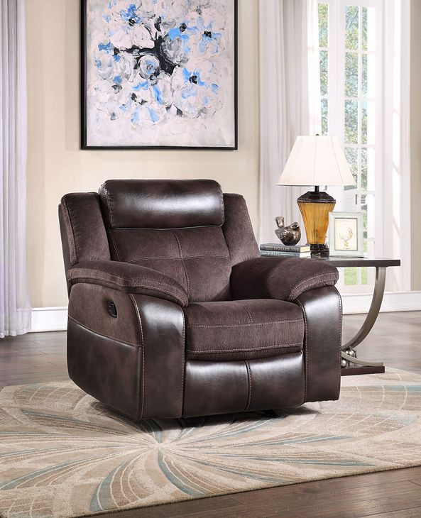 Pueblo Brown Manual Reclining Chair