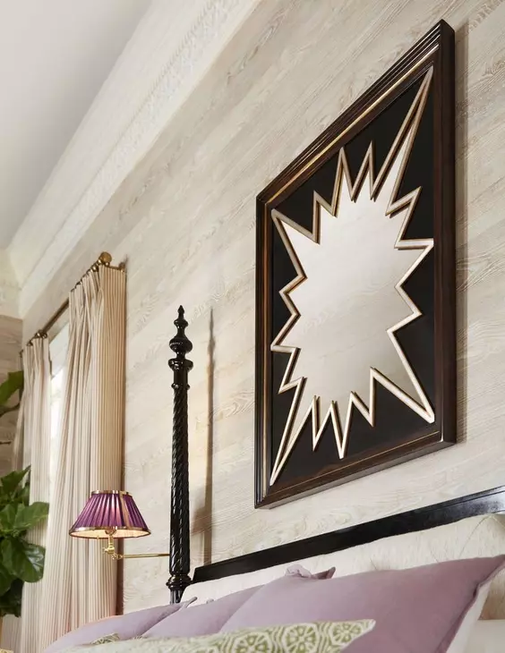 Alexa Hampton Cambridge and Gold Square Minoo Wall Mirror