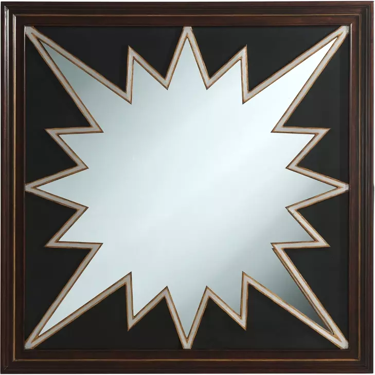 Alexa Hampton Cambridge and Gold Square Minoo Wall Mirror