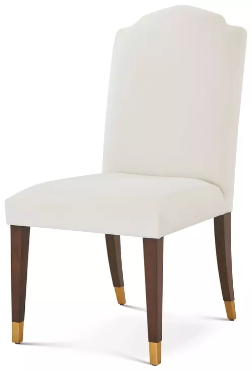 Marlborough Cream and Cambridge Upholstered Wharton Dining Side Chair Set of 2