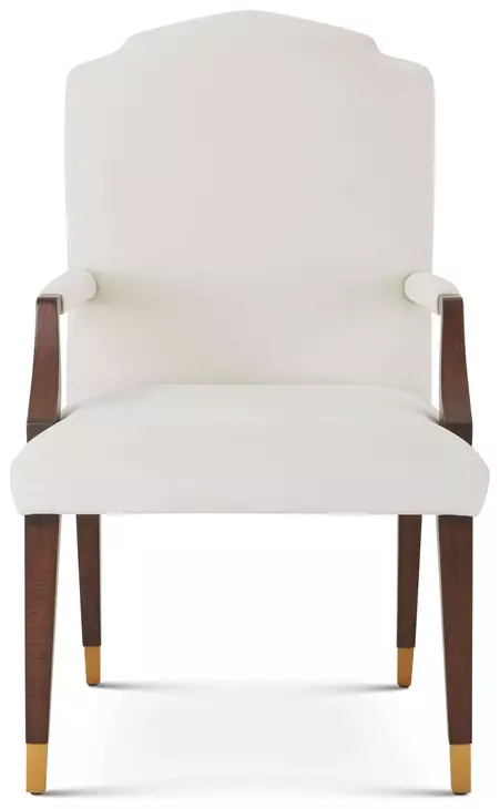 Marlborough Cream and Cambridge Upholstered Wharton Dining Arm Chair Set of 2