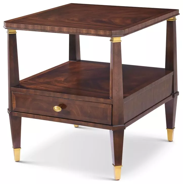 Marlborough Cambridge and Gold Rectangular Griffin Side Table