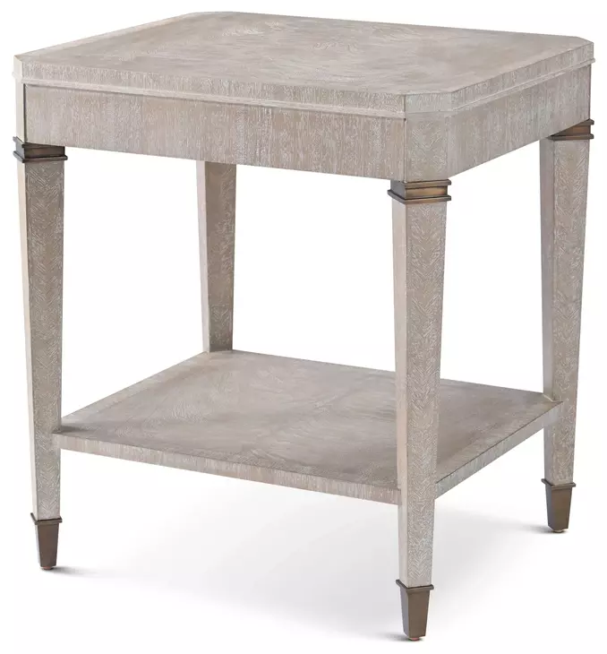 Marlborough Geo Coast and Gold Rectangular Hardy Side Table