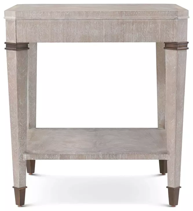 Marlborough Geo Coast and Gold Rectangular Hardy Side Table
