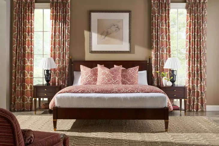 Marlborough Cambridge and Gold 2 Drawer Salinger Open Nightstand