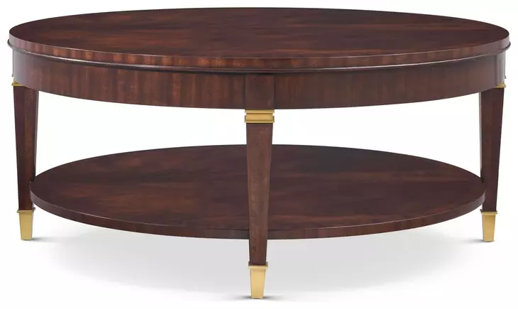 Marlborough Cambridge and Gold Round Mitchell Cocktail Table