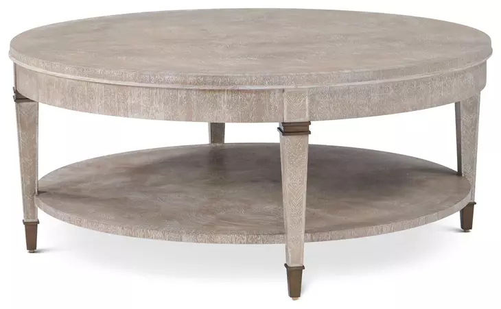 Marlborough Geo Coast and Gold Round Mitchell Cocktail Table