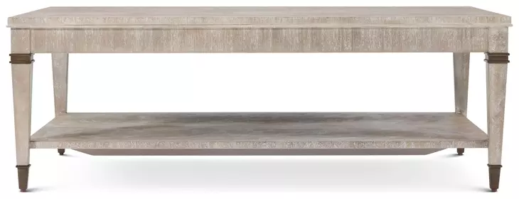 Marlborough Geo Coast and Gold Rectangular Woolfe Cocktail Table