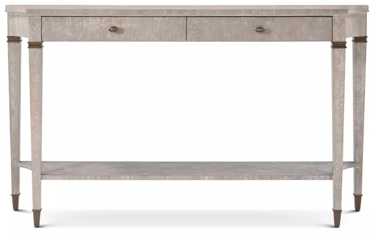 Marlborough Geo Coast and Gold Rectangular Hawthorne Console Table