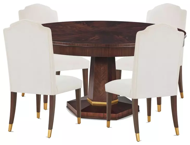 Marlborough Cambridge and Gold 60" Round Morrison Dining Room Set