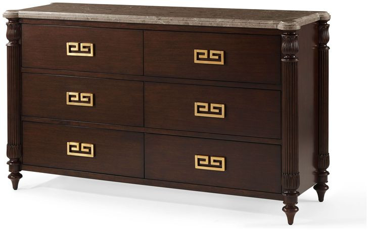 Alexa Hampton Cambridge and Gray 6 Drawer Dresser