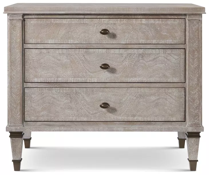 Marlborough Geo Coast and Gold 3 Drawer Massie Nightstand