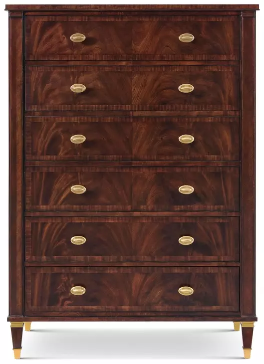 Marlborough Cambridge and Gold 6 Drawer Lee Chest
