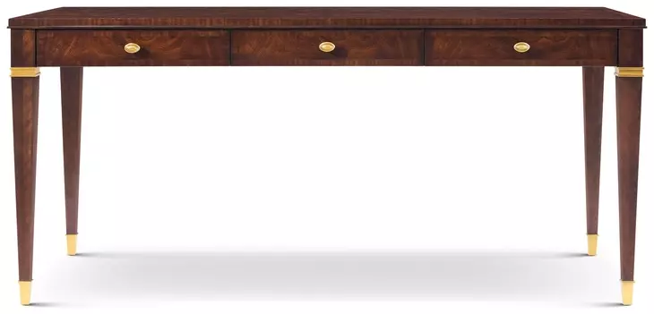 Marlborough Cambridge and Gold 66" Bradbury Writing Desk