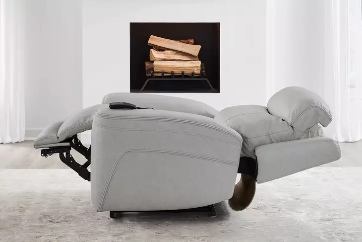 Callahan Sydney Granite Lay Flat Power Lift Recliner with Heat and Massage