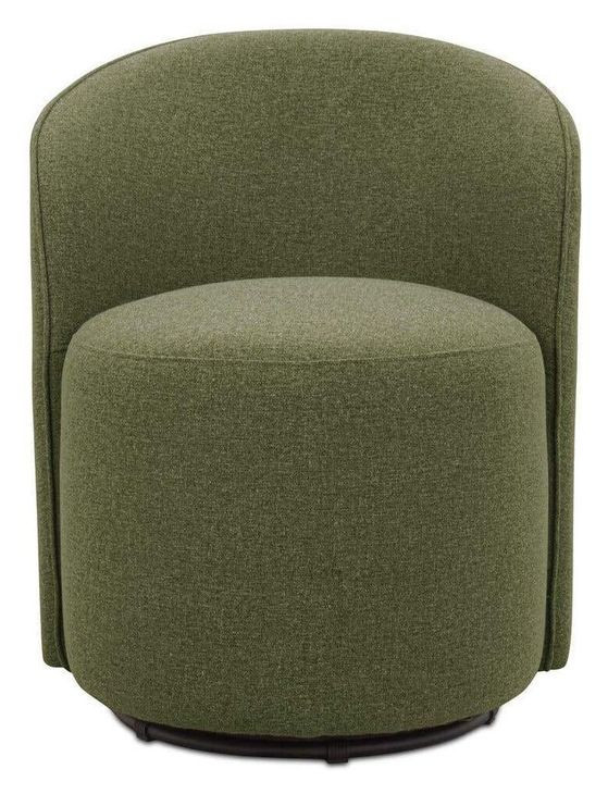 Sylvie Green Upholstered Outdoor Swivel Dining Chair