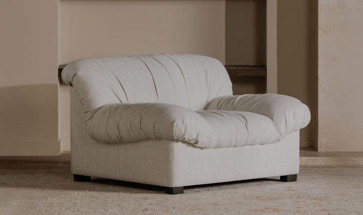 Halston Flecked Oat Upholstered Lounge Chair