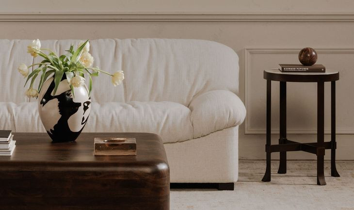 Halston Flecked Oat 87" Sofa