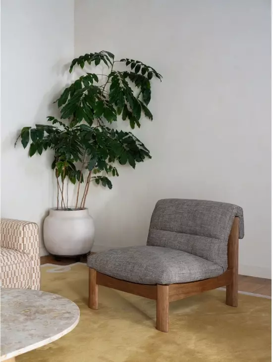 Pierce Flecked Black Upholstered Accent Chair
