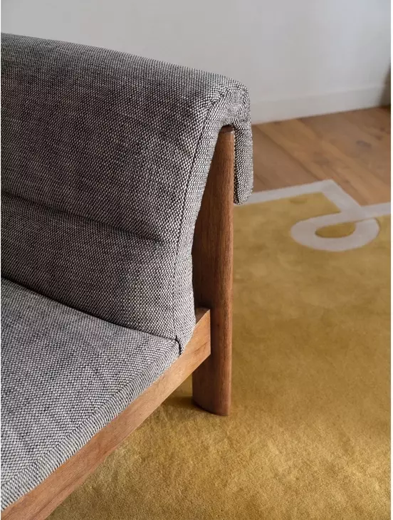 Pierce Flecked Black Upholstered Accent Chair