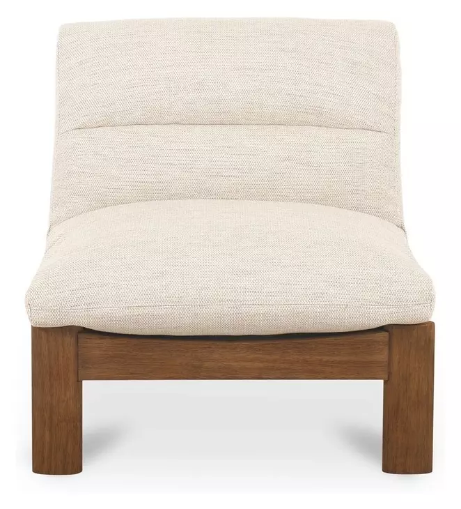 Pierce Flecked Beige Upholstered Accent Chair