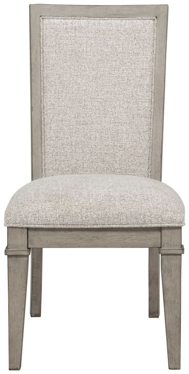 Mariana Gray and Cream Upholstered Side Chair Set of 2