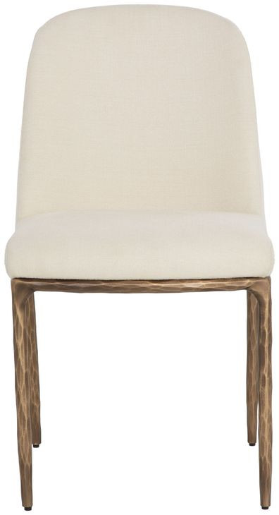 Leandro Zenith Alabaster Performance Fabric Dining Chair Set of 2