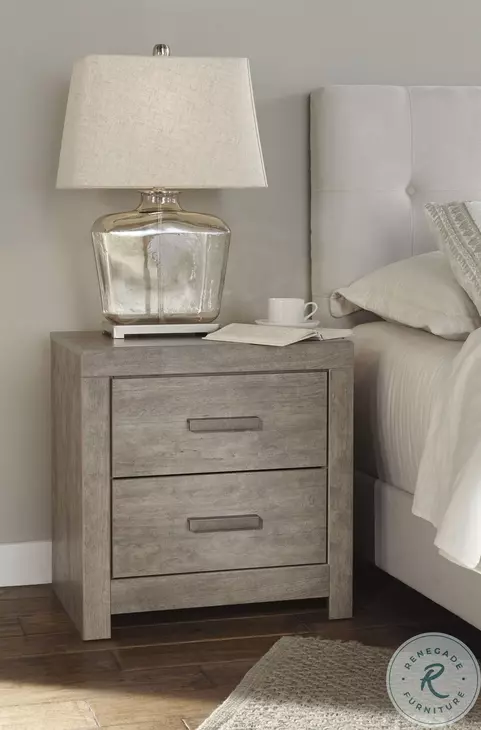 Culverbach Gray 2 Drawer Nightstand