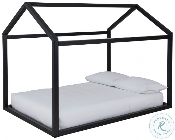 Flannibrook Black Full House Bed Frame Only from Ashley Coleman Furniture