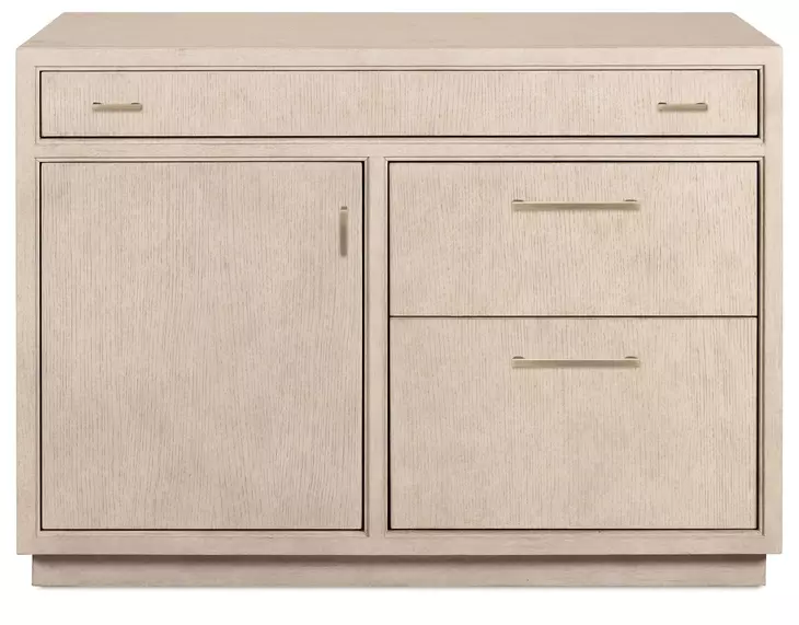Marlowe Polished Limestone 3 Drawer Workstation