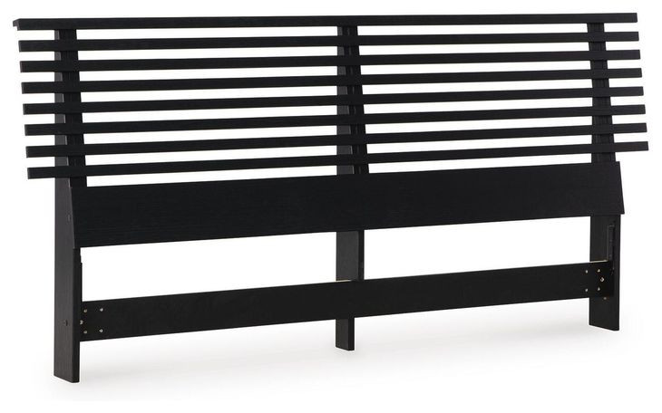 Danziar Matte Black Full Slat Headboard