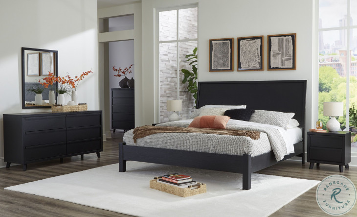 Danziar Black Platform Bedroom Set from Ashley Furniture | Coleman ...